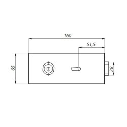 TGL15SBBK SSS - Central lock (single action) with key, prepared for lever handle TGL15SBBK SSS - Central lock (single action) with key, prepared for lever handle