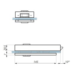 TGL15SBBK SSS - Central lock (single action) with key, prepared for lever handle TGL15SBBK SSS - Central lock (single action) with key, prepared for lever handle
