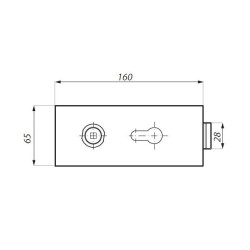 TGL15D SSS - Central lock (double action) prepared for europrofile cylinder and lever handle TGL15D SSS - Central lock (double action) prepared for europrofile cylinder and lever handle