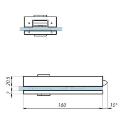 TGL15D SSS - Central lock (double action) prepared for europrofile cylinder and lever handle TGL15D SSS - Central lock (double action) prepared for europrofile cylinder and lever handle