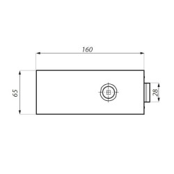 TGL15DNH SSS - Central lock (double action) prepared for lever handle TGL15DNH SSS - Central lock (double action) prepared for lever handle