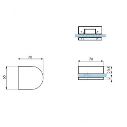 TGS30D SSS - Strike patch for TGL35D, TGL35DNH locks TGS30D SSS - Strike patch for TGL35D, TGL35DNH locks