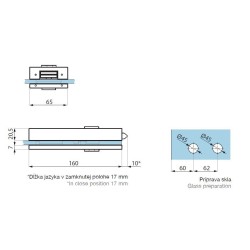 TGL35D SSS - Central lock (double action) prepared for europrofile cylinder and lever handle TGL35D SSS - Central lock (double action) prepared for europrofile cylinder and lever handle