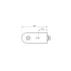 TGL35SBBK SSS - Central lock (single action) with key, prepared for lever handle TGL35SBBK SSS - Central lock (single action) with key, prepared for lever handle