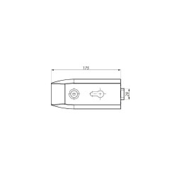 TGL45S SSS - Central lock (single action) prepared for europrofile cylinder and lever handle TGL45S SSS - Central lock (single action) prepared for europrofile cylinder and lever handle
