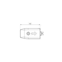 TGL40S SSS - Central lock (single action) prepared for europrofile cylinder and lever handle TGL40S SSS - Central lock (single action) prepared for europrofile cylinder and lever handle