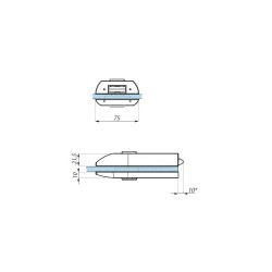 TGL40D SSS - Central lock (double action) prepared for europrofile cylinder and lever handle TGL40D SSS - Central lock (double action) prepared for europrofile cylinder and lever handle