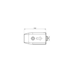 TGL40D SSS - Central lock (double action) prepared for europrofile cylinder and lever handle TGL40D SSS - Central lock (double action) prepared for europrofile cylinder and lever handle