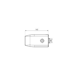 TGL40DNH SSS - Central lock (double action) prepared for lever handle TGL40DNH SSS - Central lock (double action) prepared for lever handle
