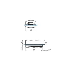 TGL60S NA - Central lock (single action) prepared for europrofile cylinder and lever handle TGL60S NA - Central lock (single action) prepared for europrofile cylinder and lever handle