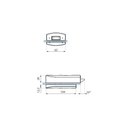 TGL60SNH SSS - Central lock (single action) prepared for lever handle TGL60SNH SSS - Central lock (single action) prepared for lever handle