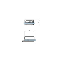 TGSM30S NABL - Strike patch for magnetic lock TGML35S TGSM30S NABL - Strike patch for magnetic lock TGML35S