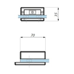 TGSM30S SSS - Strike patch for magnetic lock TGML35S TGSM30S SSS - Strike patch for magnetic lock TGML35S