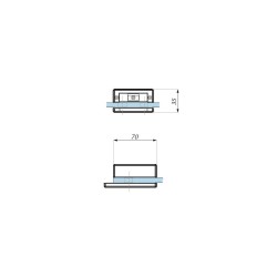 TGSM10S NABL - Strike patch for magnetic lock TGML15S TGSM10S NABL - Strike patch for magnetic lock TGML15S