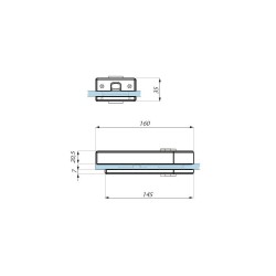 TGML35S NABL - Central magnetic lock prepared for europrofile cylinder and lever handle TGML35S NABL - Central magnetic lock prepared for europrofile cylinder and lever handle