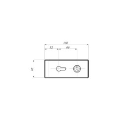 TGML15S NA - Central magnetic lock prepared for europrofile cylinder and lever handle TGML15S NA - Central magnetic lock prepared for europrofile cylinder and lever handle