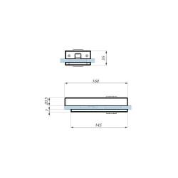 TGML15S NA - Central magnetic lock prepared for europrofile cylinder and lever handle TGML15S NA - Central magnetic lock prepared for europrofile cylinder and lever handle