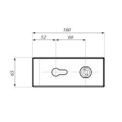 TGML15S SSS - Central magnetic lock prepared for europrofile cylinder and lever handle TGML15S SSS - Central magnetic lock prepared for europrofile cylinder and lever handle
