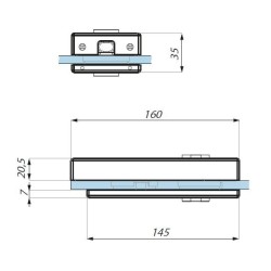TGML15S SSS - Central magnetic lock prepared for europrofile cylinder and lever handle TGML15S SSS - Central magnetic lock prepared for europrofile cylinder and lever handle