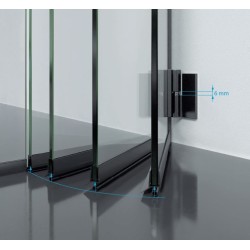 TGHU90LH BL - Lifted hinge left wall to glass 90° TGHU90LH BL - Lifted hinge left wall to glass 90°