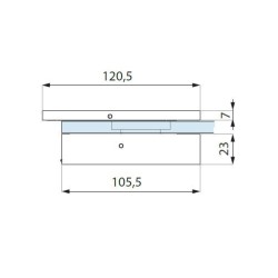 TGS70L-E SSS - Vertical strike patch with electric strike - left TGS70L-E SSS - Vertical strike patch with electric strike - left