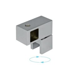 JS02 PC - Łącznik boczny, przelotowy szkło - reling