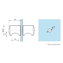KH16-32 SC - Door knob ø32 KH16-32 SC - Door knob ø32