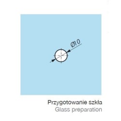 KH25-30 BL - Gałka do drzwi 27x27