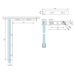 SH-LSC220L SSS - Angular suport „L” left SH-LSC220L SSS - Angular suport „L” left