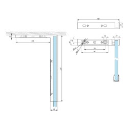 SH-LSC220R PSS - Angular suport „R” right SH-LSC220R PSS - Angular suport „R” right