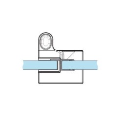 DSMB-01L BL - End cap for aluminium threshold profile with adapter for glass 8-10mm - left DSMB-01L BL - End cap for aluminium threshold profile with adapter for glass 8-10mm - left
