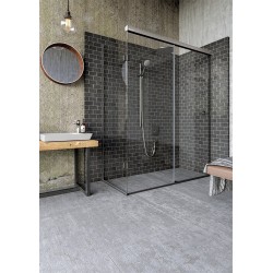 TSC-WMG2M-SET AX - Wall to glass set (one sliding panel and two fix panels) TSC-WMG2M-SET AX - Wall to glass set (one sliding panel and two fix panels)
