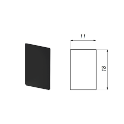 FIXSG08-EC ABS BL - End cap FIXSG08-EC ABS BL - End cap