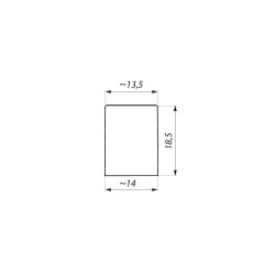 FIXSG10-EC ABS BL - End cap FIXSG10-EC ABS BL - End cap