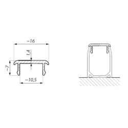 FIXD-COV1000NABL - Threshold cover profile FIXD-COV1000NABL - Threshold cover profile