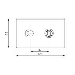 TGMHLI10S PSS - Bathroom magnetic horizontal lock with vacant / engaged indicator TGMHLI10S PSS - Bathroom magnetic horizontal lock with vacant / engaged indicator