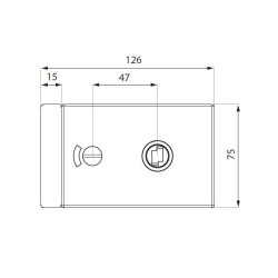 TGMHLI11S PSS - Bathroom magnetic horizontal lock with vacant / engaged indicator TGMHLI11S PSS - Bathroom magnetic horizontal lock with vacant / engaged indicator