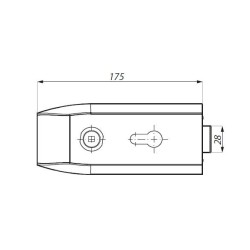 TGL45D SSS - Central lock (double action) prepared for europrofile cylinder and lever handle TGL45D SSS - Central lock (double action) prepared for europrofile cylinder and lever handle