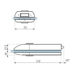 TGL45D SSS - Central lock (double action) prepared for europrofile cylinder and lever handle TGL45D SSS - Central lock (double action) prepared for europrofile cylinder and lever handle