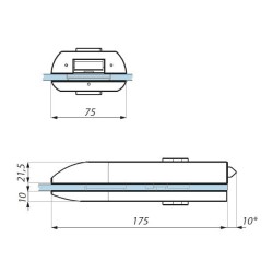 TGL45DNH SSS - Central lock (double action) prepared for lever handle TGL45DNH SSS - Central lock (double action) prepared for lever handle