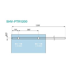 SHV-PTR1200 PSS - Preassembled main rail ready for installation SHV-PTR1200 PSS - Preassembled main rail ready for installation
