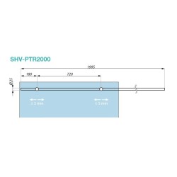 SHV-PTR2000 SSS - Preassembled main rail ready for installation SHV-PTR2000 SSS - Preassembled main rail ready for installation