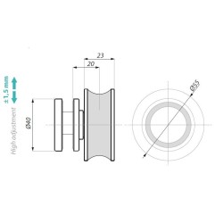 SHV-ROLLER PSS - Eccentric adjustable roller SHV-ROLLER PSS - Eccentric adjustable roller