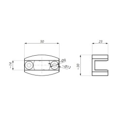 SHV-ADJU SSS - Bottom adjustable floor guide SHV-ADJU SSS - Bottom adjustable floor guide
