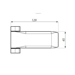 TGH42 SC - Hinge with fixing plate TGH42 SC - Hinge with fixing plate