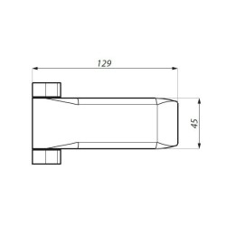 TGH422 NA - Hinge with fixing plate TGH422 NA - Hinge with fixing plate
