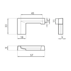 TGMB-01L PC - End cap for aluminium threshold profile - left, side installation TGMB-01L PC - End cap for aluminium threshold profile - left, side installation
