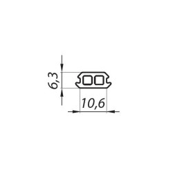 TS-SEAL-266 - Uszczelka do profila TS-TRFIX