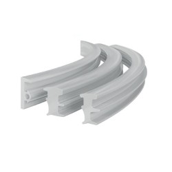 FCM27RS-SET10 GR - Zestaw: bezbarwna uszczelka stała + uszczelka klinująca na szkło 10 mm