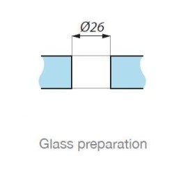 MCN1-FHQ SSS - Point fix connector (wall to glass) with point stud FHQ MCN1-FHQ SSS - Point fix connector (wall to glass) with point stud FHQ